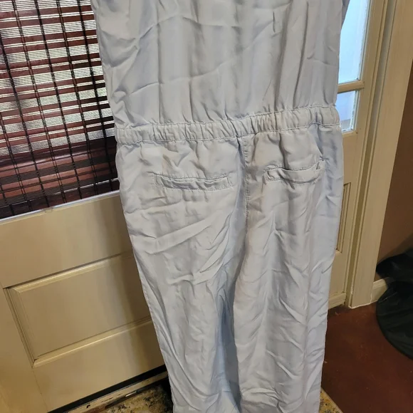 Light Blue Spaghetti Strap Jumpsuit - Picture 8 of 13